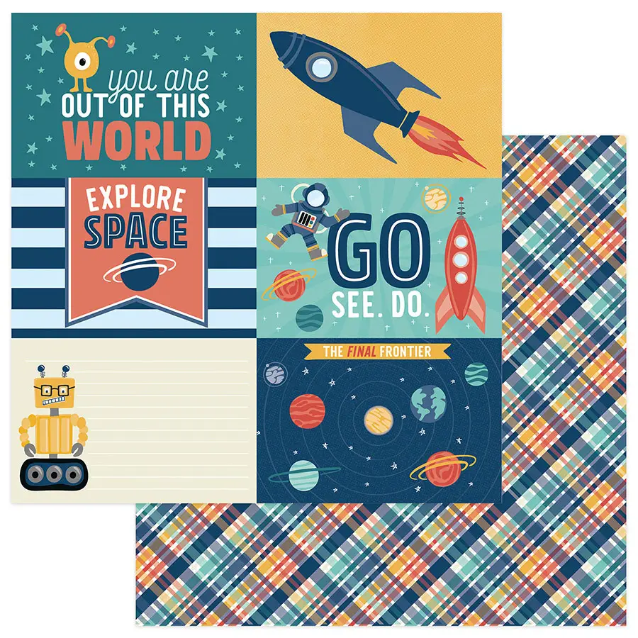 Photo Play Paper | to The Moon and Back Dream Big Scrapbook Paper