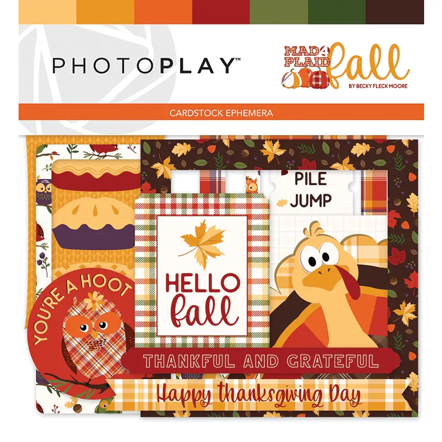 PhotoPlay Etched Die-Mad 4 Plaid Fall - 792436595532