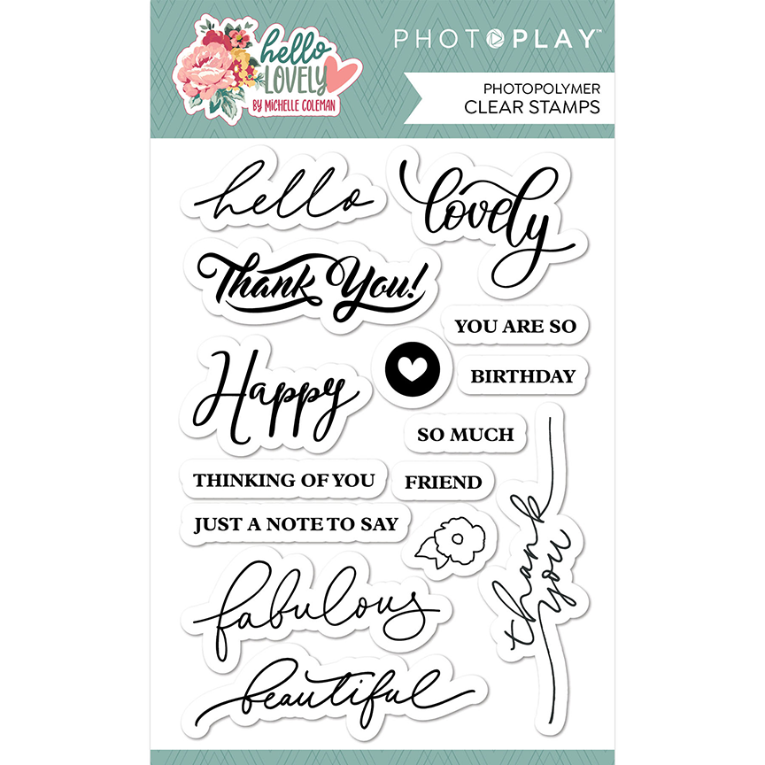 Photoplay Hello Lovely 12x12 Stickers: Elements (PHLO4065)